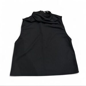 Zara Black Sleeveless Blouse